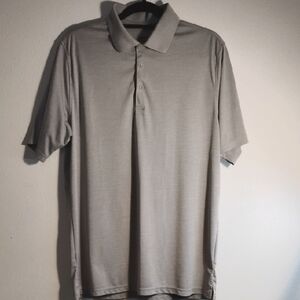 Men's Slazenger Gray Polo Shirt Short Sleeve Classic Design